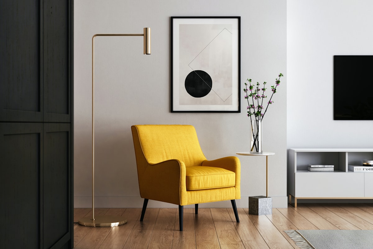 Reading corner edition styled room